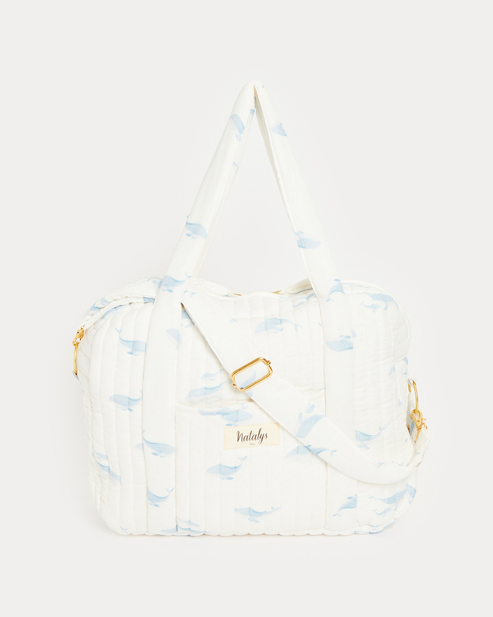 Sac à langer Auguste Imprimé baleines Natalys
