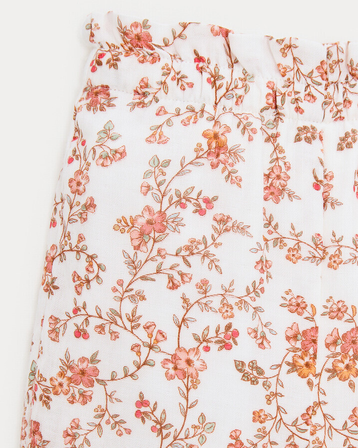 Pantalon en gaze de coton Paula Imprim&eacute; arabesque  Natalys