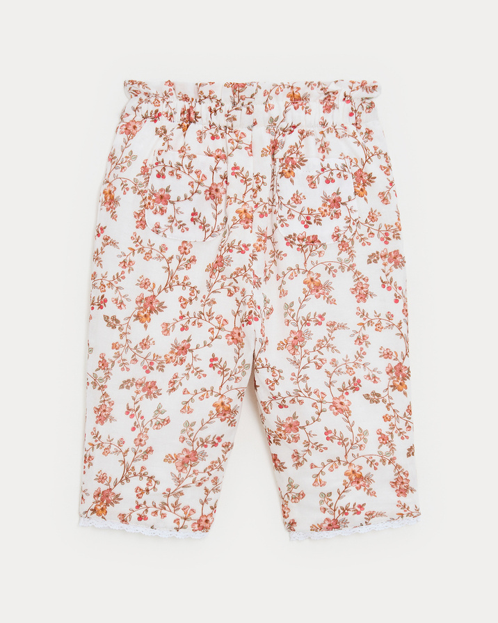 Pantalon en gaze de coton Paula Imprim&eacute; arabesque  Natalys