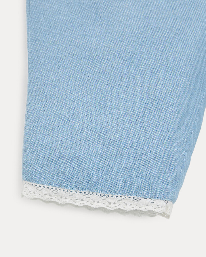 Pantalon en chambray Paula Coloris bleu clair Natalys
