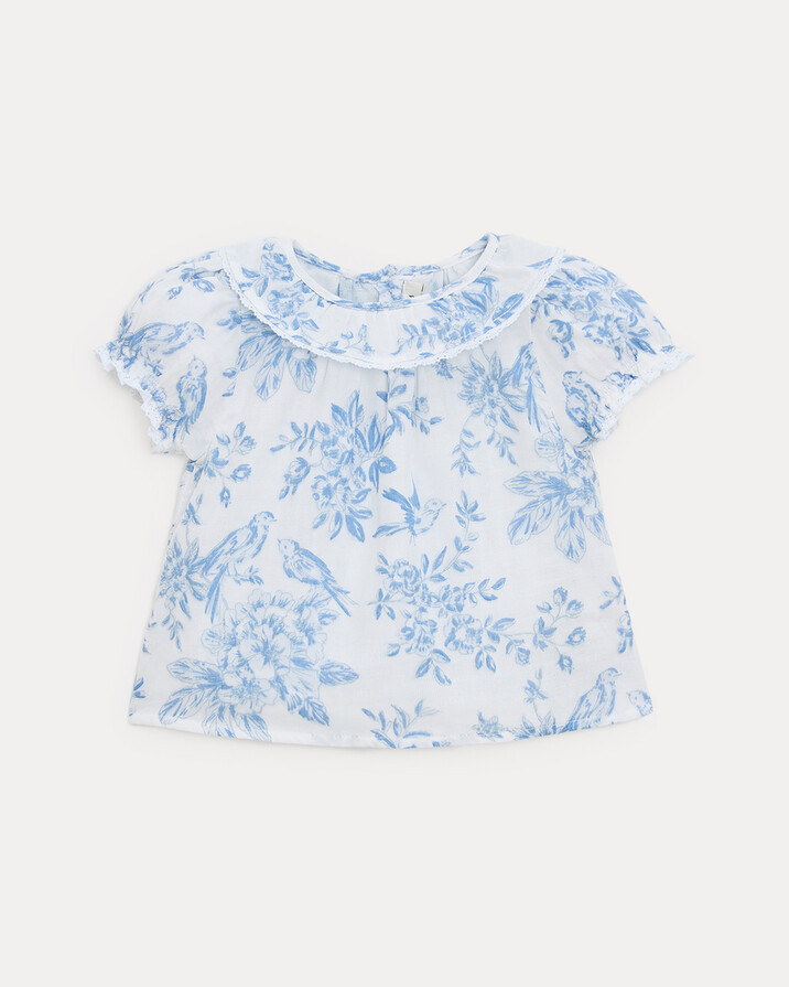 Blouse manches courtes Thelma Imprim&eacute; porcelaine  Natalys