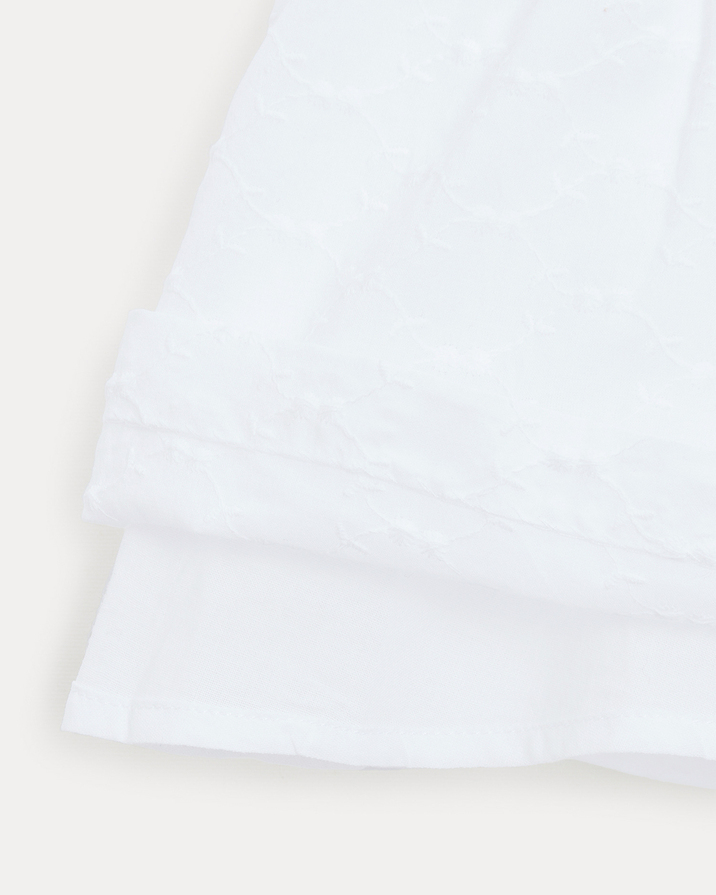 Robe en broderie sans manches Eglantine Coloris écru Natalys
