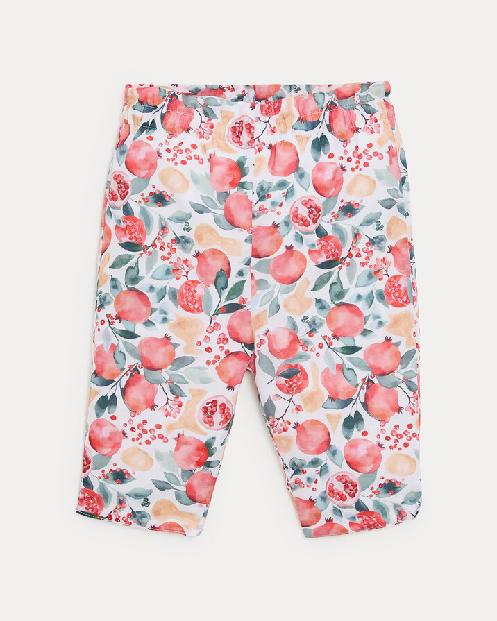 Pantalon en voile de coton Paula Imprimé grenade Natalys