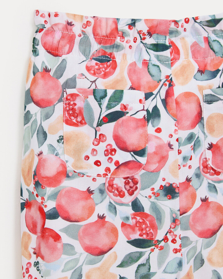 Pantalon en voile de coton Paula Imprimé grenade Natalys