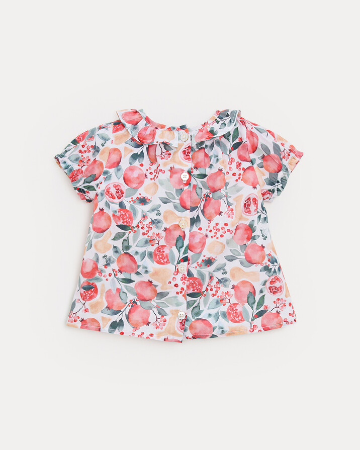 Blouse manches courtes Thelma Imprimé grenade Natalys