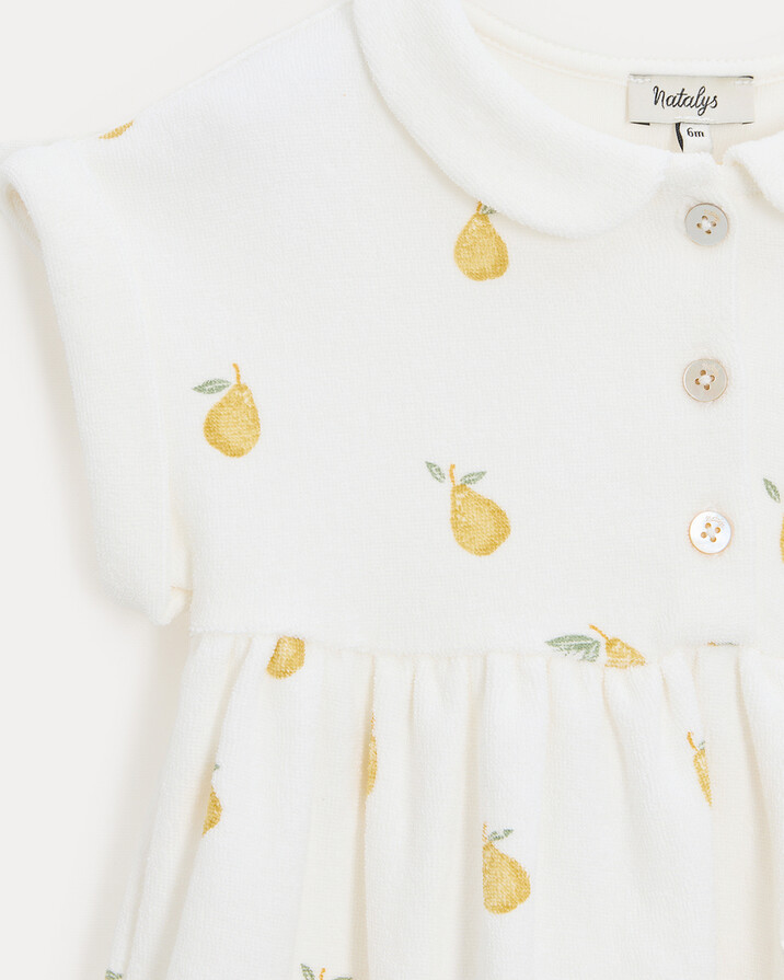 Robe en éponge Léonie Imprimé poires Natalys