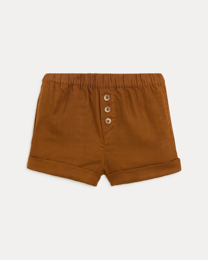Short en gaze de coton No&eacute; Coloris noisette  Natalys