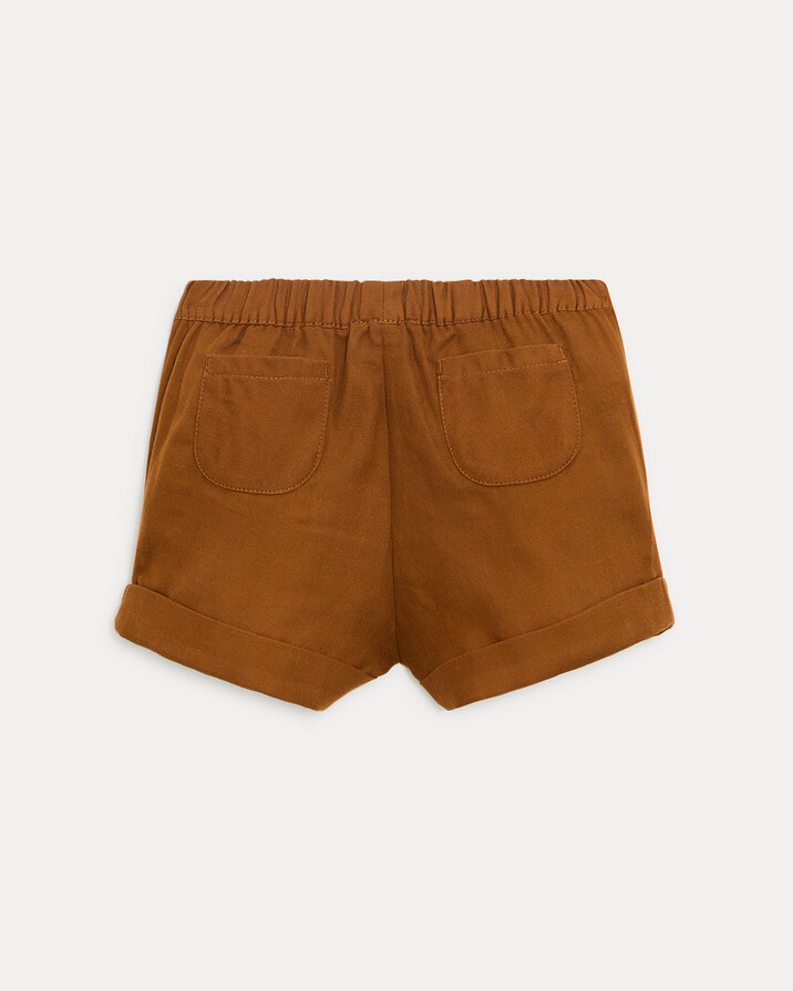 Short en gaze de coton No&eacute; Coloris noisette  Natalys