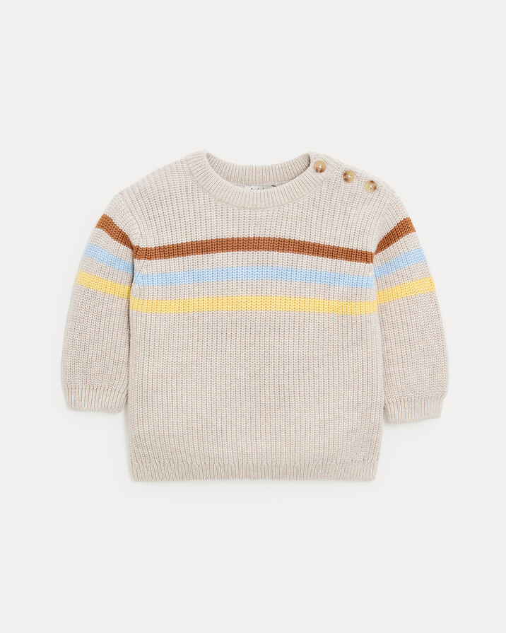 Pull en tricot fantaisie Willie Coloris beige  Natalys