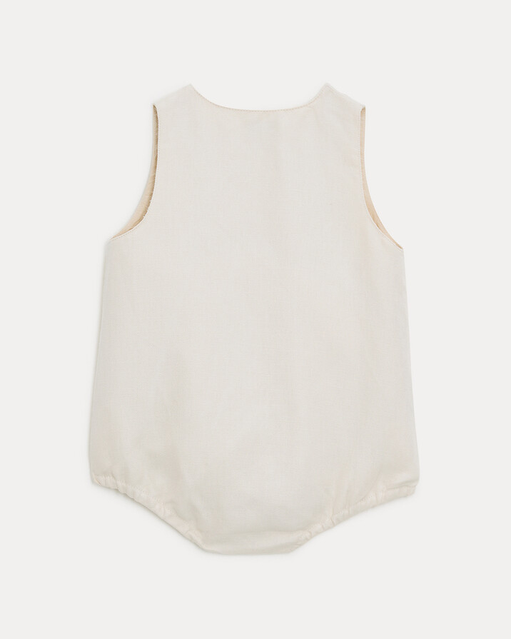 Barboteuse en twill Honoré Coloris beige Natalys