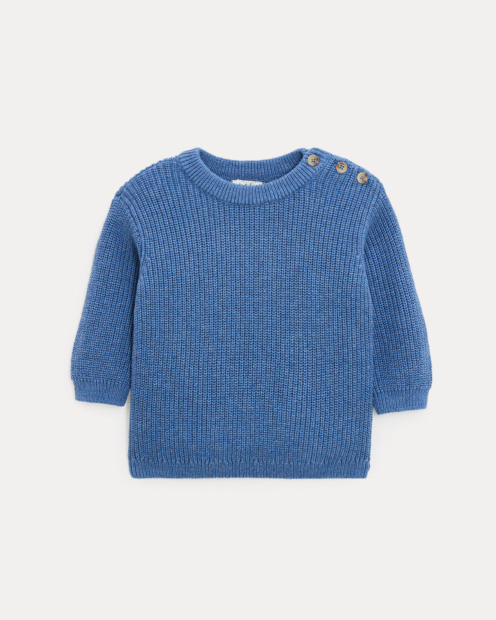 Pull en tricot fantaisie Willie Coloris bleu nattier  Natalys