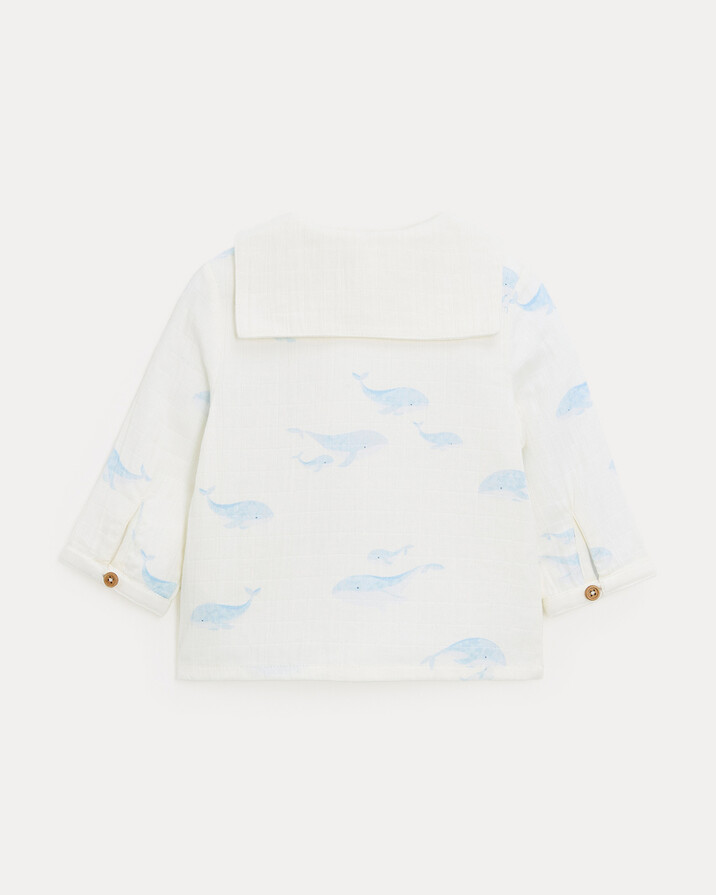 Chemise à manches longues Augustin Imprimé baleines Natalys