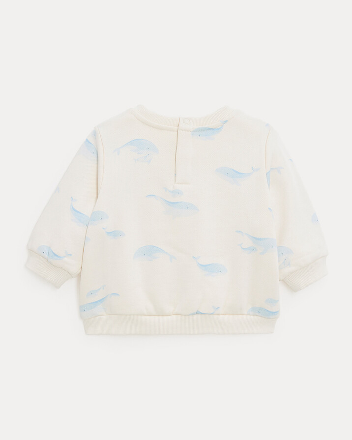 Pull en molleton Jo Imprimé baleines Natalys