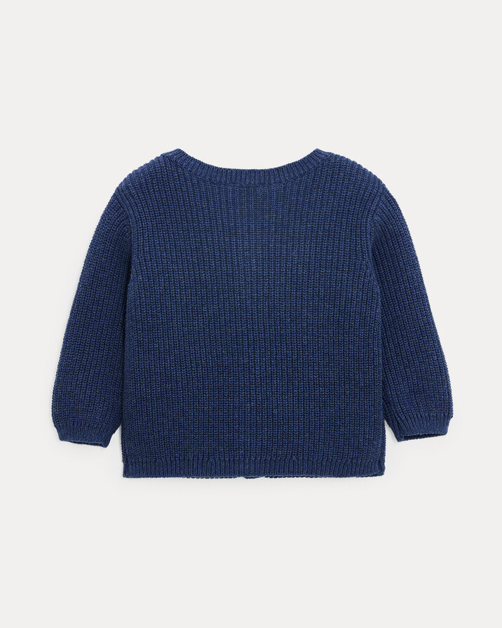 Gilet en tricot fantaisie James Coloris bleu nattier  Natalys