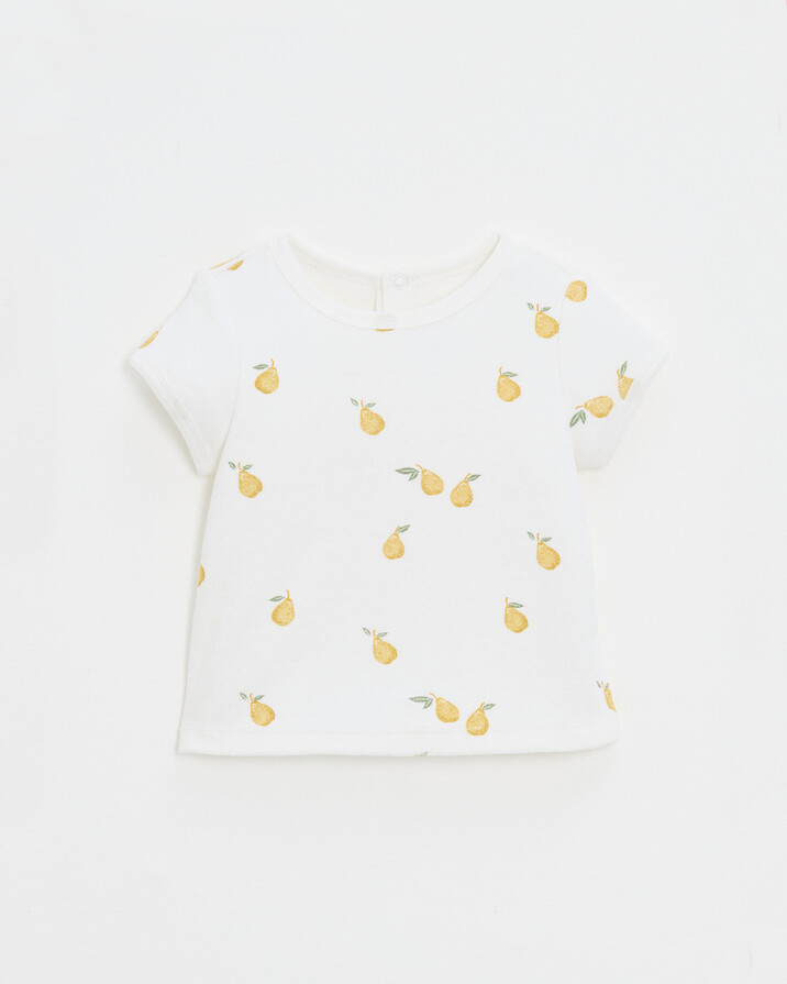 Tee shirt manches courtes en éponge Lubi... Imprimé poires Natalys