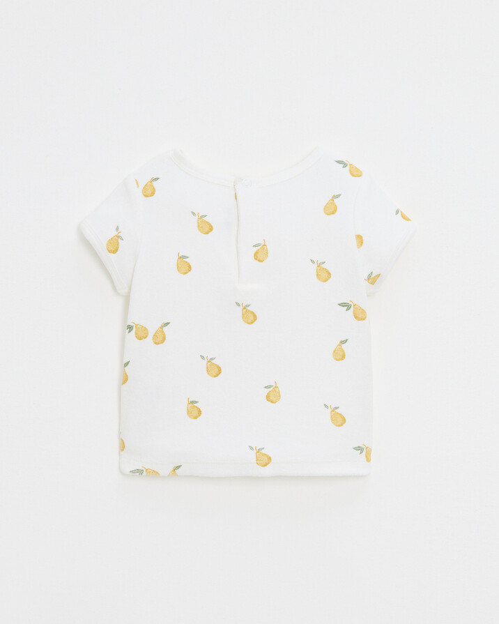 Tee shirt manches courtes en éponge Lubi... Imprimé poires Natalys