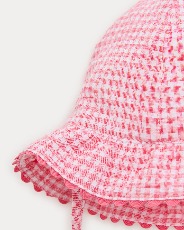 Chapeau en seersucker Lison Imprimé vichy grenadine Natalys
