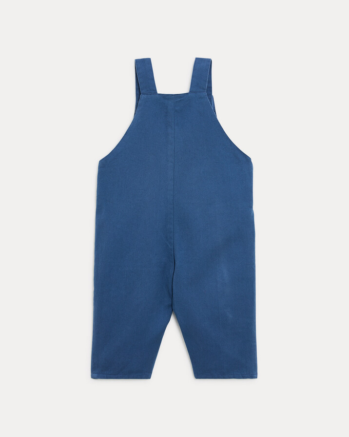 Salopette longue en twill Valentin Coloris bleu nattier Natalys