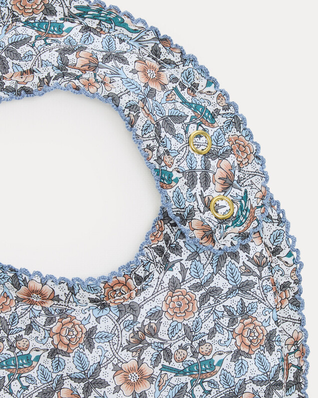 Bavoir ajustable Eugène En tissu Liberty  Natalys