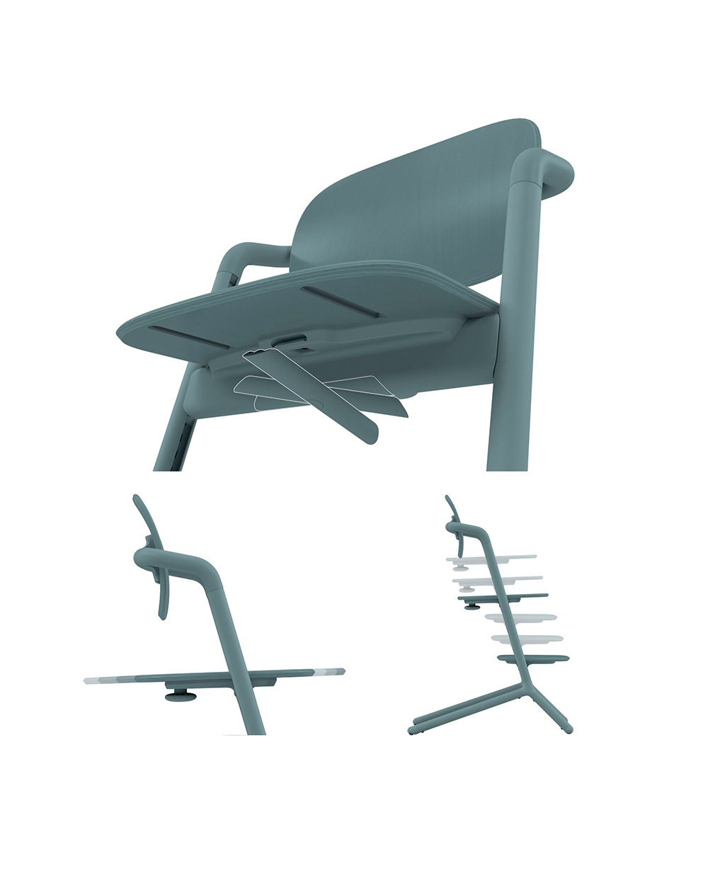 Chaise haute Lemo 4-en-1 Coloris stone blue Cybex