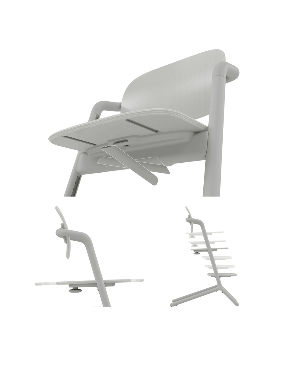 Chaise haute Lemo 4-en-1 Coloris suede grey Cybex