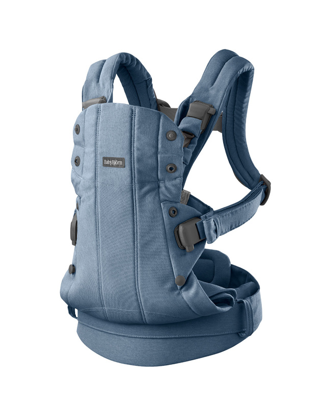 Porte-bébé Harmony tissé chiné Coloris bleu  Babybjörn