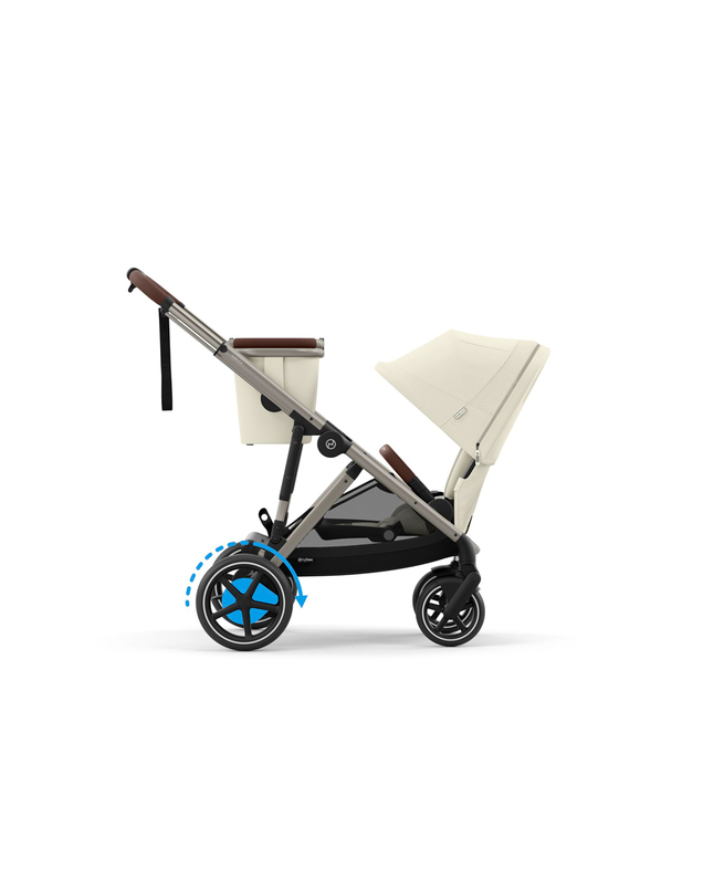 Poussette e-Gazelle S Coloris seashell beige Cybex