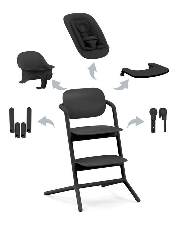 Chaise haute Lemo 4-en-1 Coloris stunning black Cybex