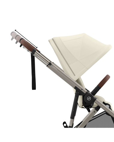 Poussette e-Gazelle S Coloris seashell beige  Cybex
