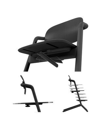 Chaise haute Lemo 3-en-1 Coloris stunning black  Cybex