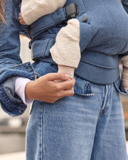 Porte-bébé Harmony tissé chiné Coloris bleu Babybjörn