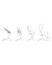 Chaise haute Lemo 4-en-1 Coloris all white Cybex