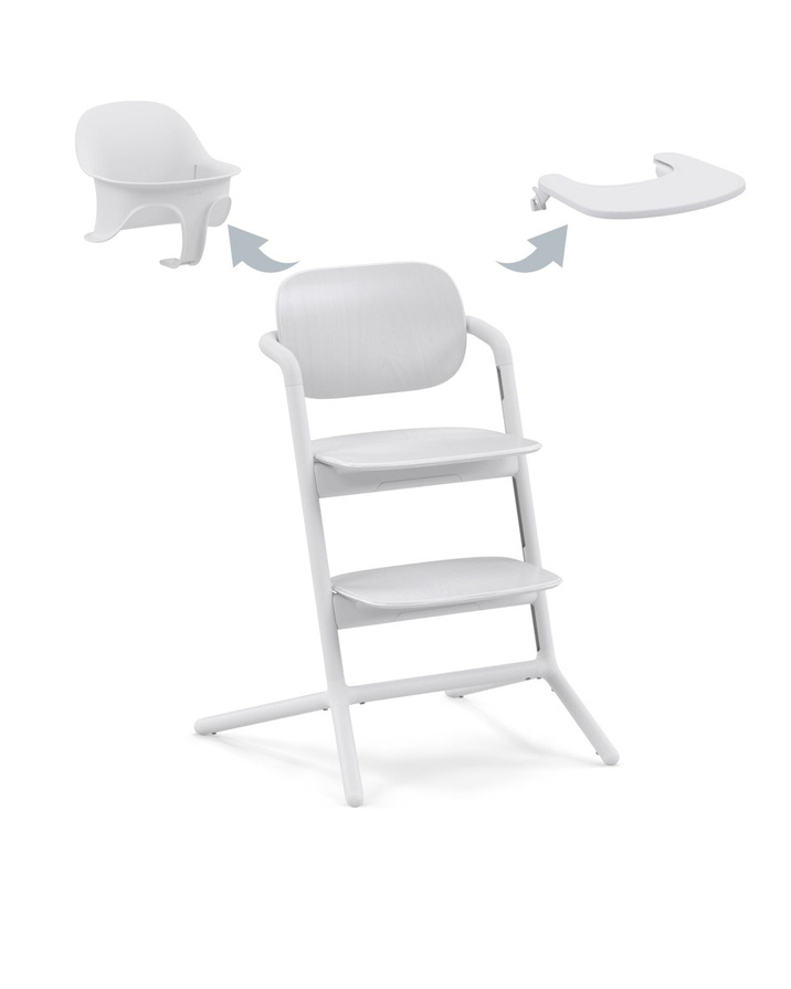 Chaise haute Lemo 3-en-1 Coloris all white Cybex