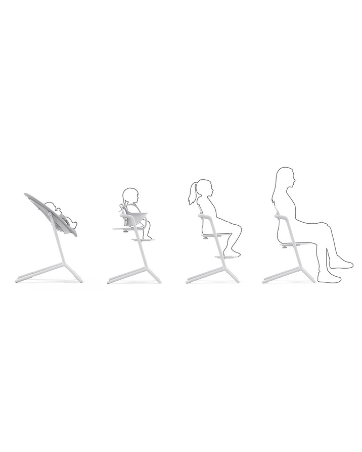 Chaise haute Lemo 4-en-1 Coloris all white Cybex