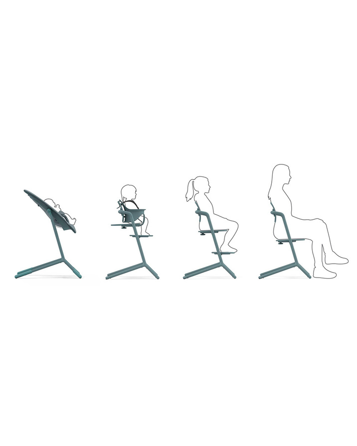 Chaise haute Lemo 4-en-1 Coloris stone blue Cybex